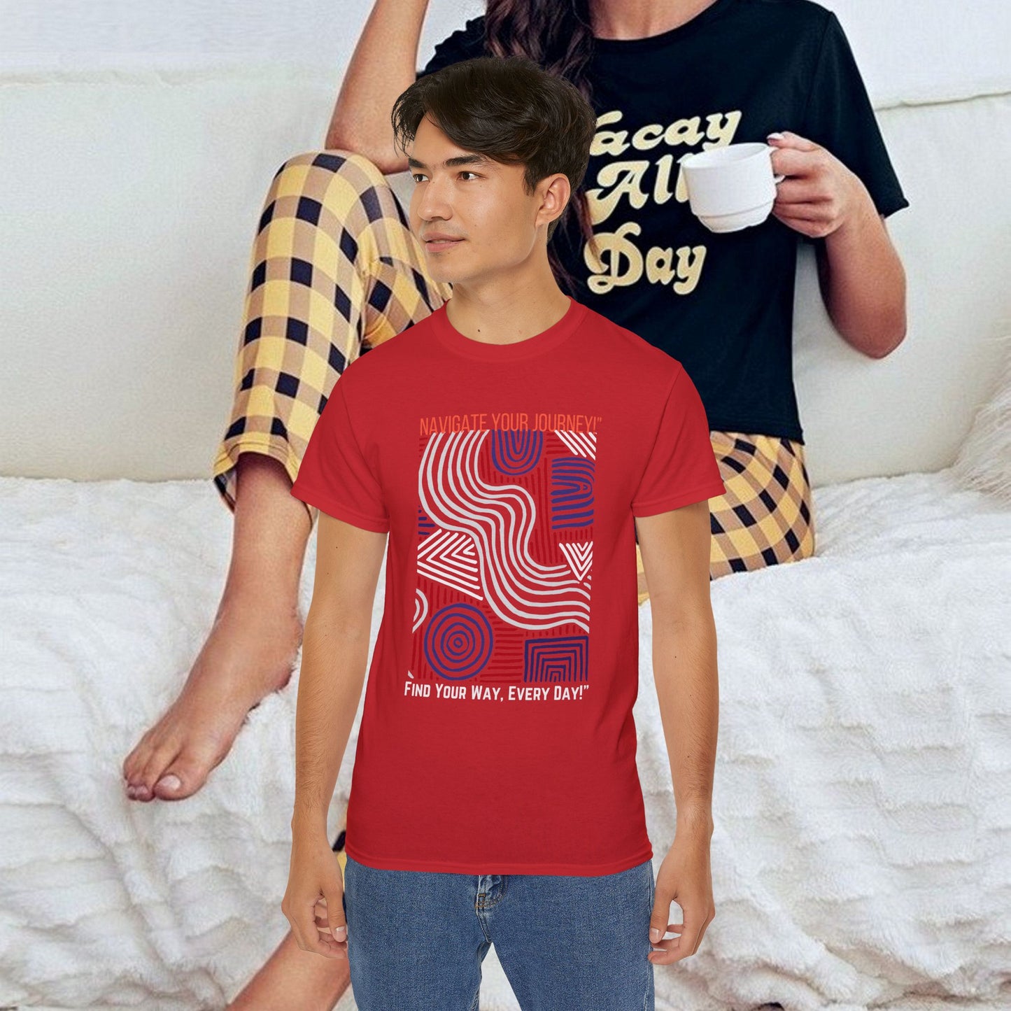 Unisex Ultra Cotton Tee_ Classic Comfort Unleashed_ N2+ Series USUCTEE PT2WW005_ Limited Edition Maximum Comfort & Style by WesternWaves: