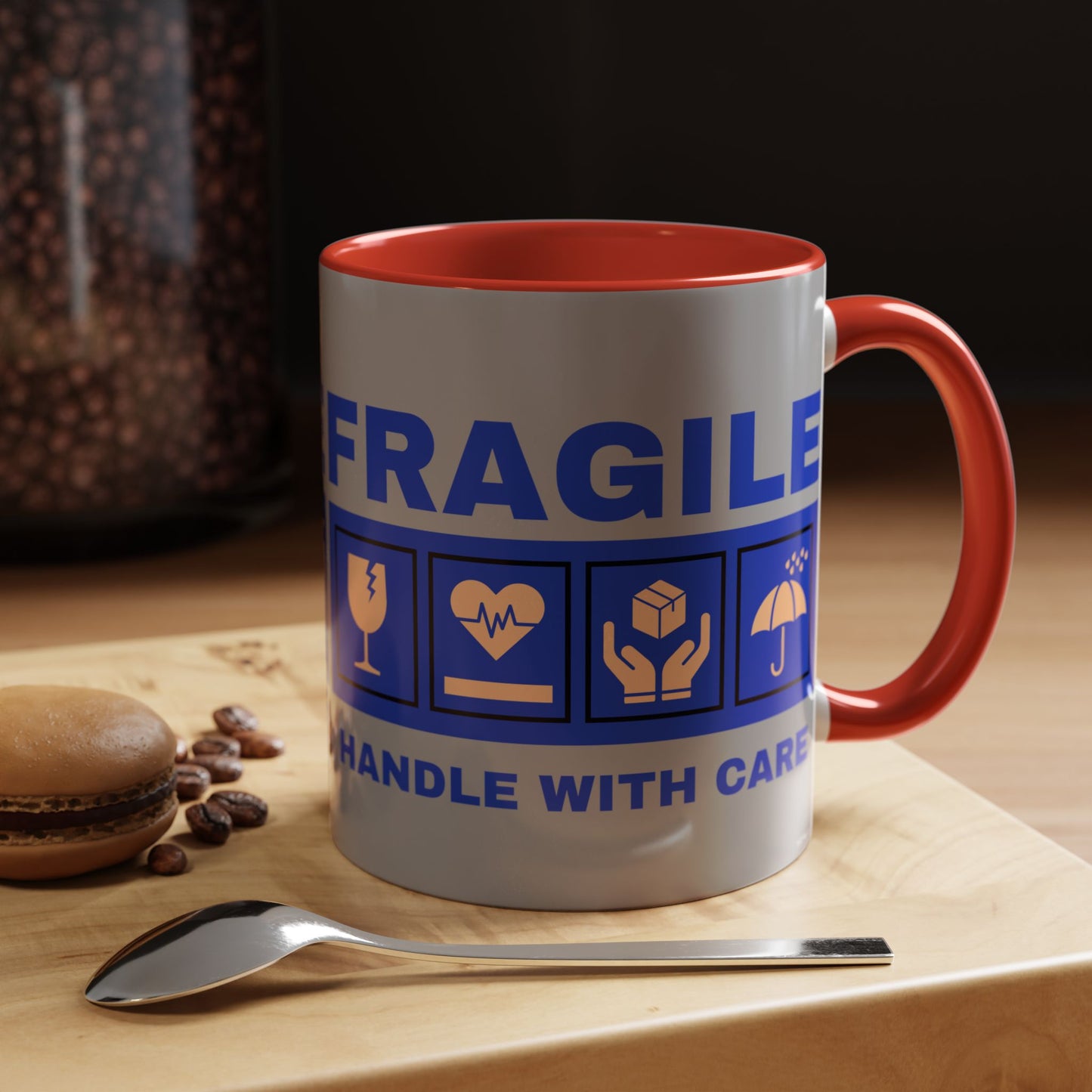 Accent Coffee Mug 11, 15oz_ N2+ Series ACM11OZ PT2WW006_ Vibrant Limited Edition Design by WesternWawes: