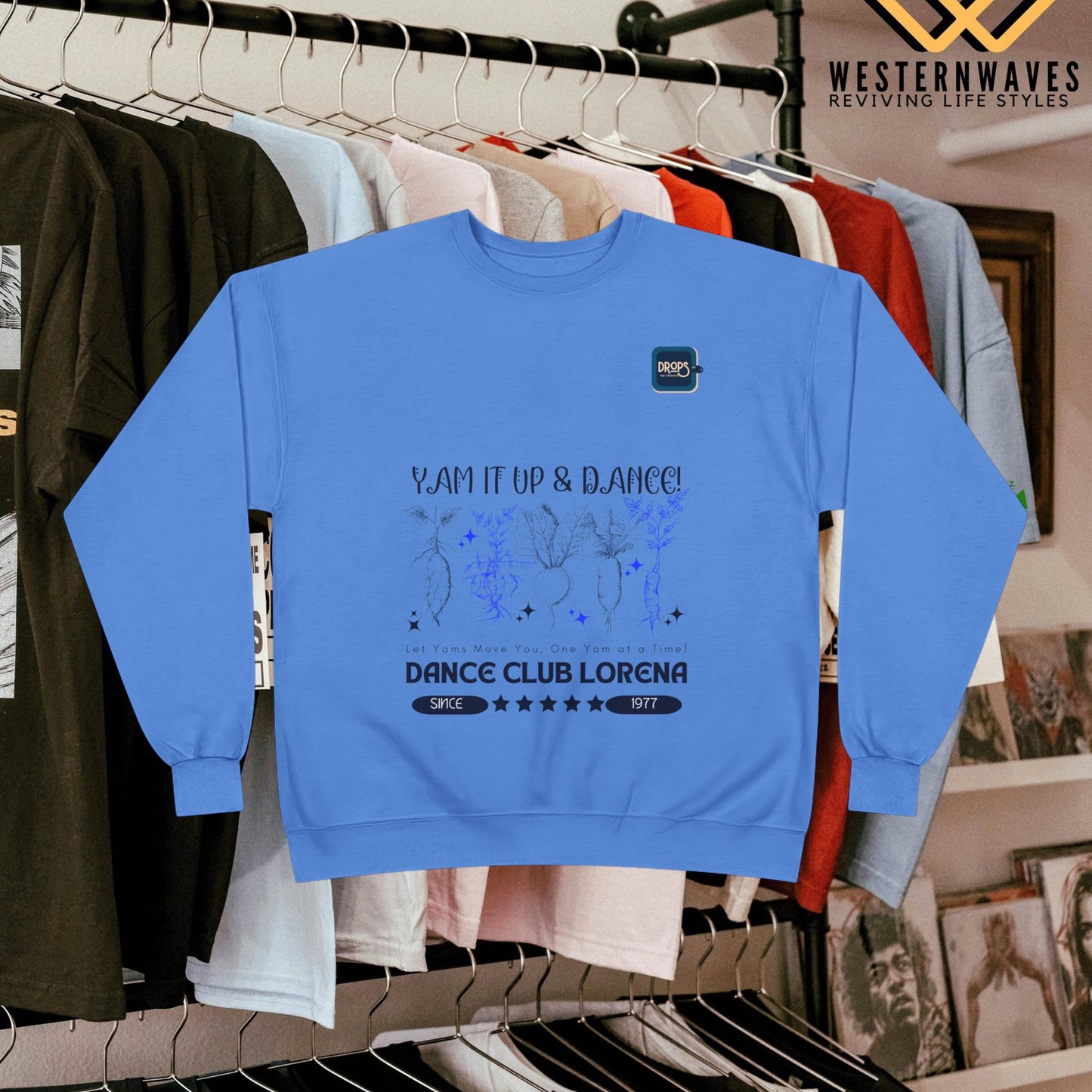 Unisex EcoSmart® Crewneck Sweatshirt_ N3 Series USESCNSS PT2WW001_ Limited Edition Perfect Blend of Comfort, Style, & Sustainability by WesternWaves: