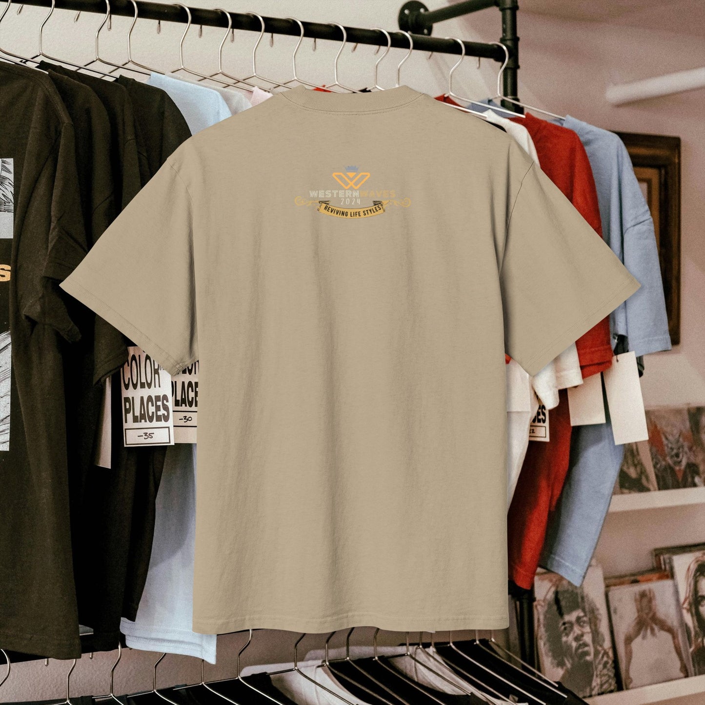 Unisex Heavy Faded Tee_ N3+ Series USHFTEE PT2WW003_ Vintage Vibes Limited Edition Tee by WesternWaves