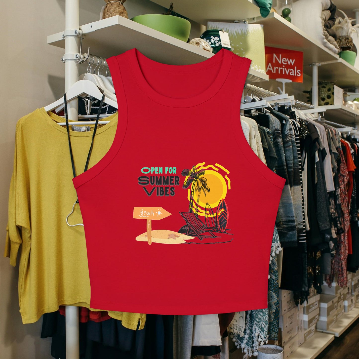 Women's Micro Rib Racer Tank Top_ N2+ Series WMRRT PT2WW001_ Limited Edition Style & Comfort by WesternWaves: