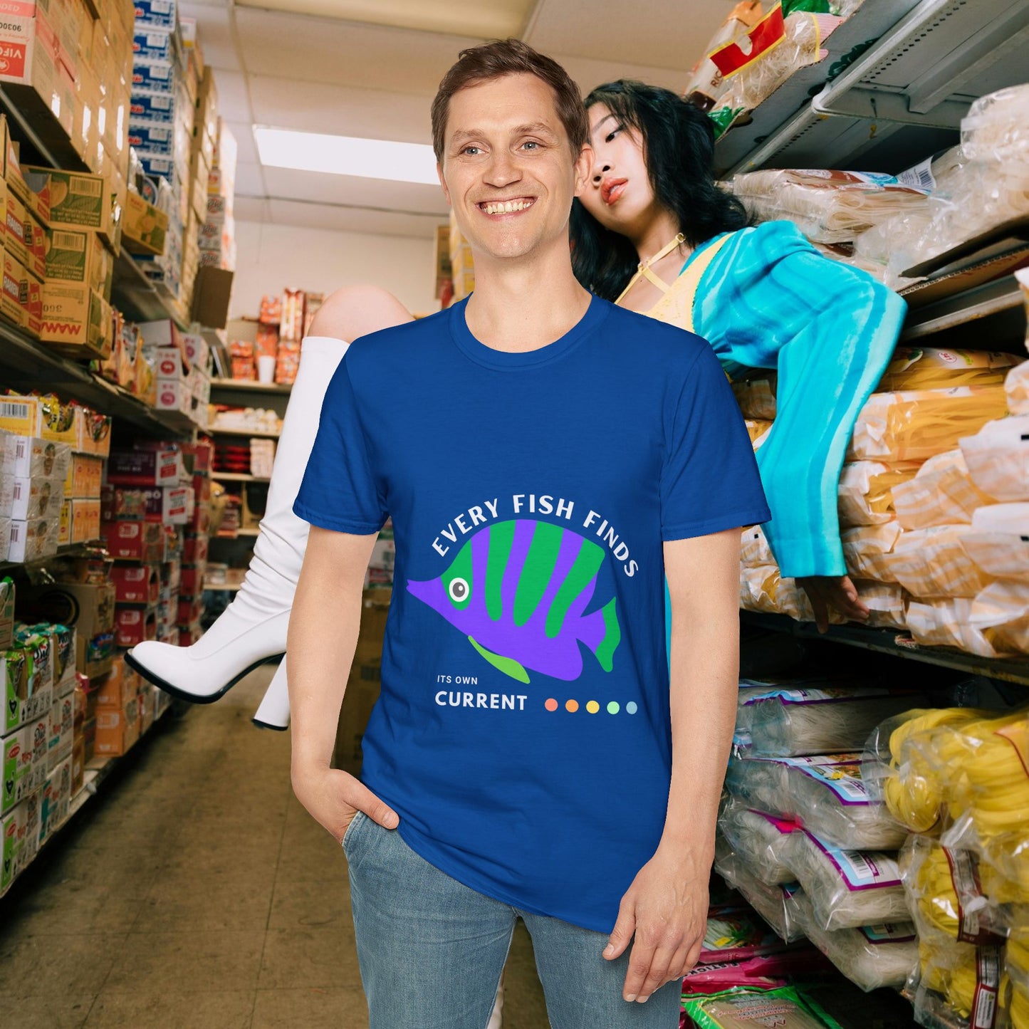 Unisex Softstyle T-Shirt_ N+ Series USSTS FT2WW010_ Limited Edition by WesternWaves: