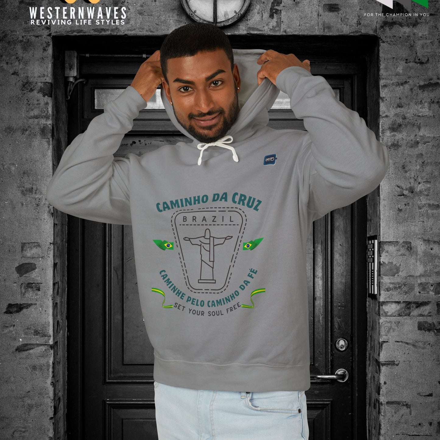 Unisex Lightweight Hooded Sweatshirt – N2+ Series USLWHSS PT2WW024_ Limited Edition Crafted Comfort by WesternWaves: