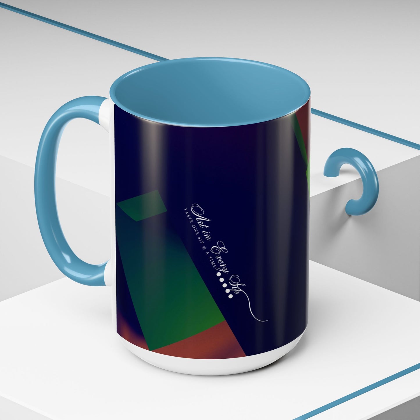 Accent Coffee Mug 11, 15oz_ N3+ Series ACM11OZ PT2WW018_ Limited Edition Perfect Blend of Style by WesternWaves: