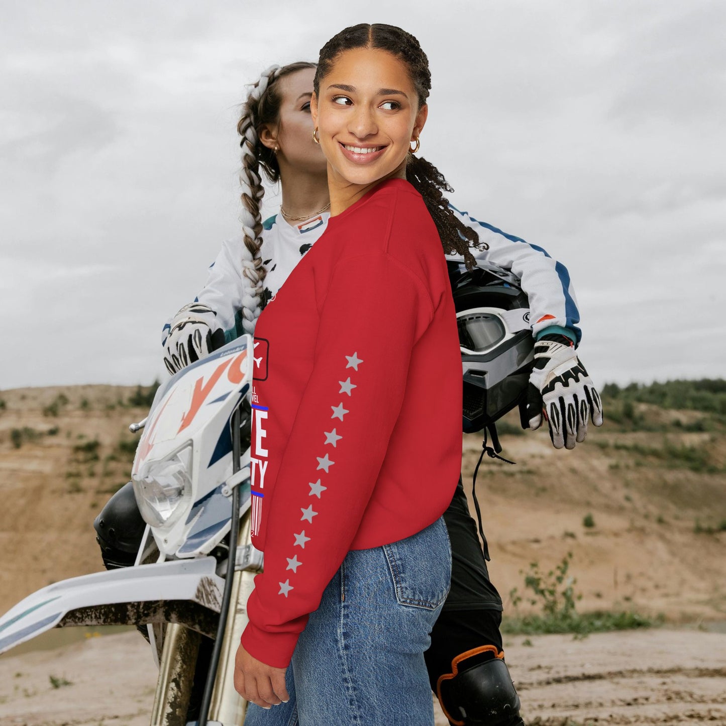 Unisex Heavy Blend™ Crewneck Sweatshirt_ N2 Sports Series UHBCSS PT2WW004_ Limited Edition 'DROPS' Brand Sweatshirt by WesternWaves: