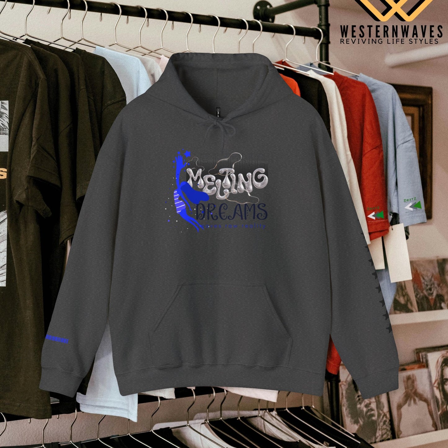 Unisex Heavy Blend™ Hooded Sweatshirt_ N3+ Series USHBHSS PT2WW006_ Limited Edition Pinnacle of Comfort & Style by WesternWaves: