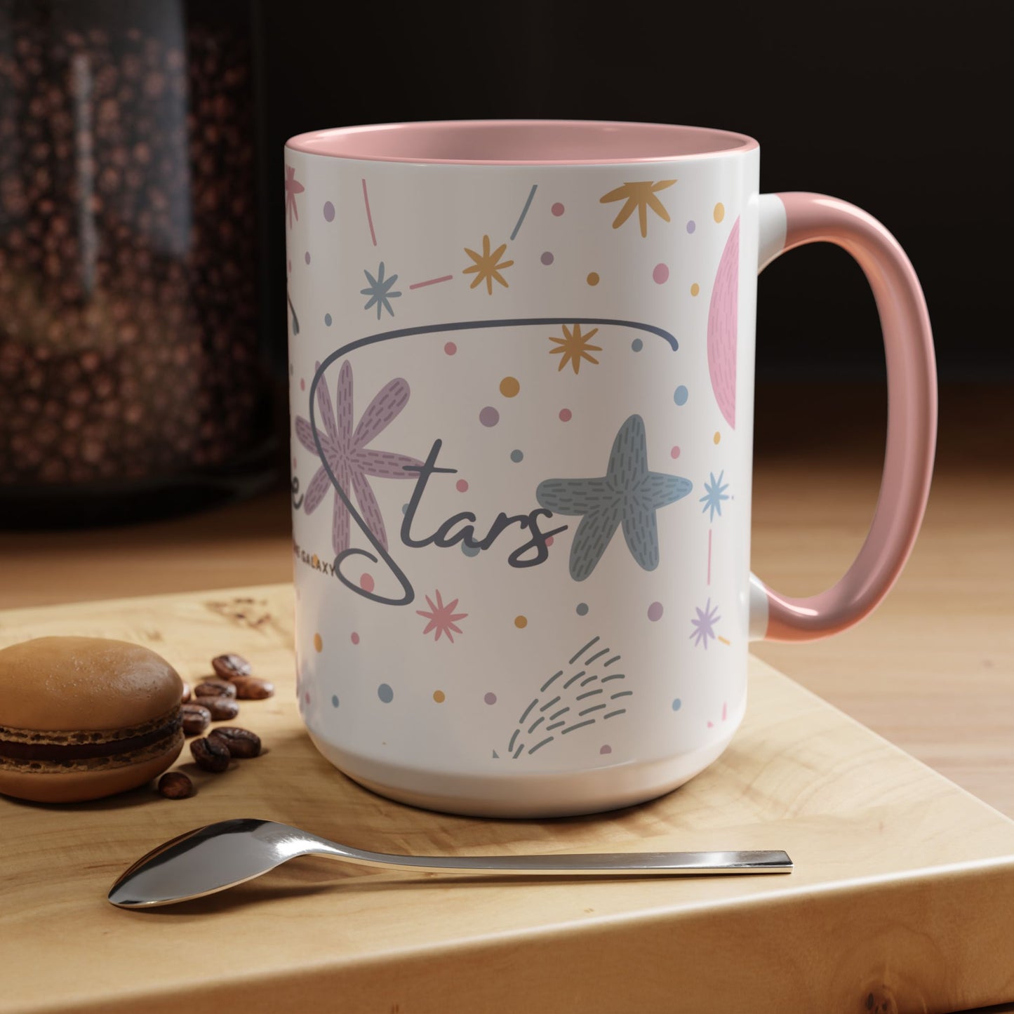 Accent Coffee Mug (11, 15oz) _ N3+ Series ACMUG PT2WW007_ Limited Edition Blend Style & Functionality by WesternWaves: