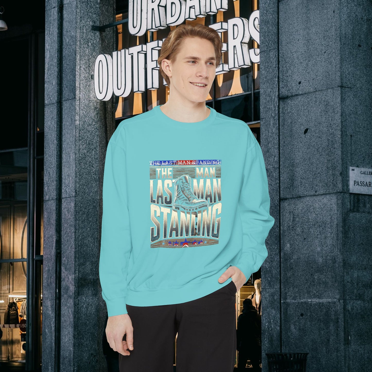 Unisex Garment-Dyed Sweatshirt _ N3+ Series GDSS PT2WW001_ Limited Edition of Both Fashion & Comfortby WesternWaves: