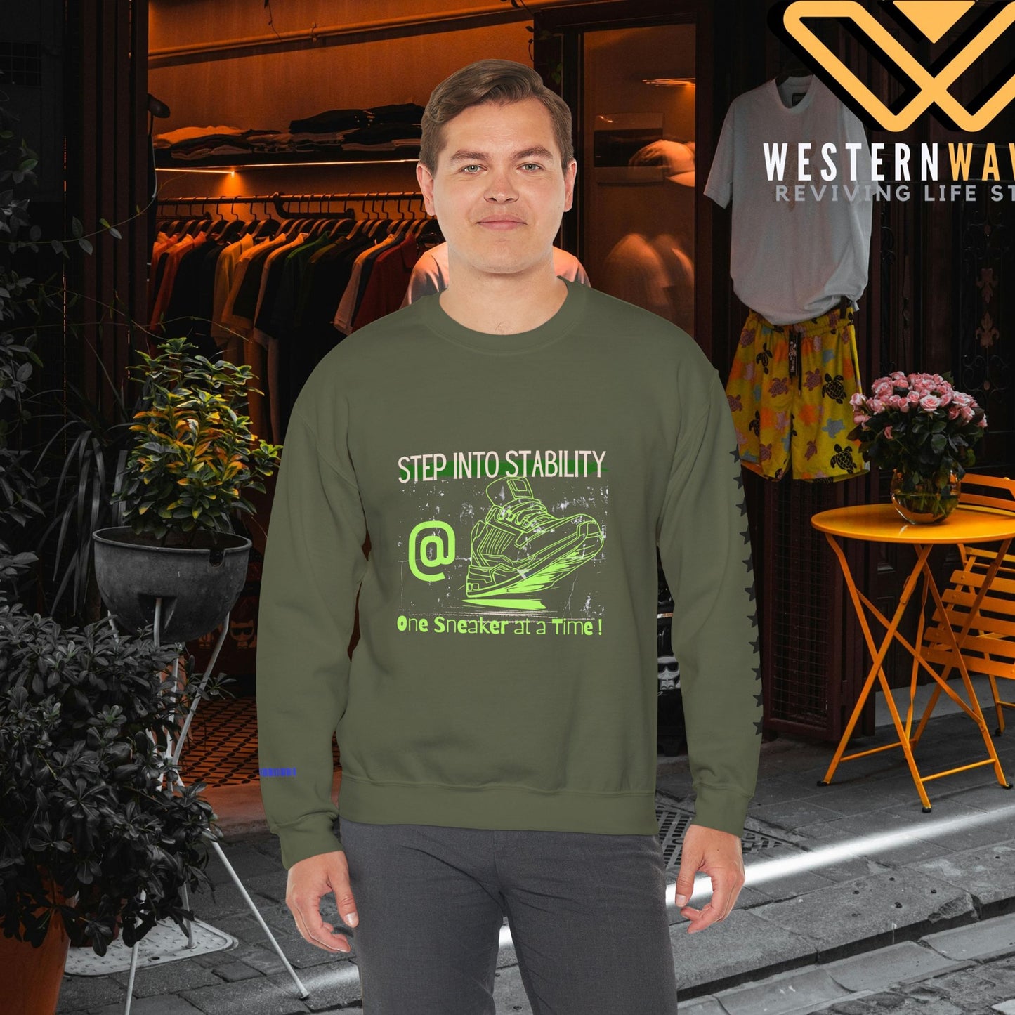 Unisex Heavy Blend™ Crewneck Sweatshirt_ N3+ Series UHBCSS PT2WW032_ Limited Edition Pure Luxury By WesternWaves:
