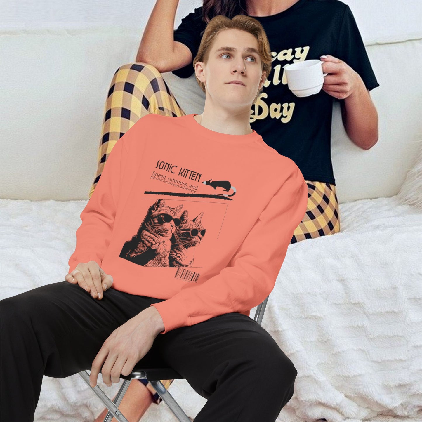 Unisex Garment-Dyed Sweatshirt_ N3+ Series SPW UGDSS PT2WW003_WesternWaves Limited Edition