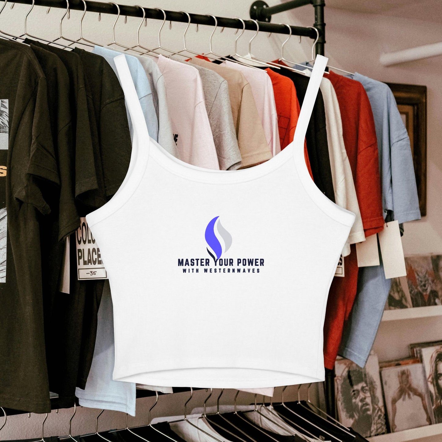 Women's Spaghetti Strap Tank Top_ N+ Series EXT WSSTTOP PT2WW001_ Limited Edition by WesternWaves:
