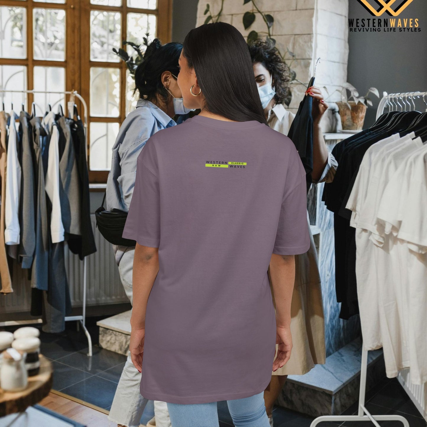 Unisex Heavy Oversize Tee_ N5+ Series USHOSTEE PT2WW001_ Limited Edition Soft Yet Strudy Feel Tee by WesternWaves: