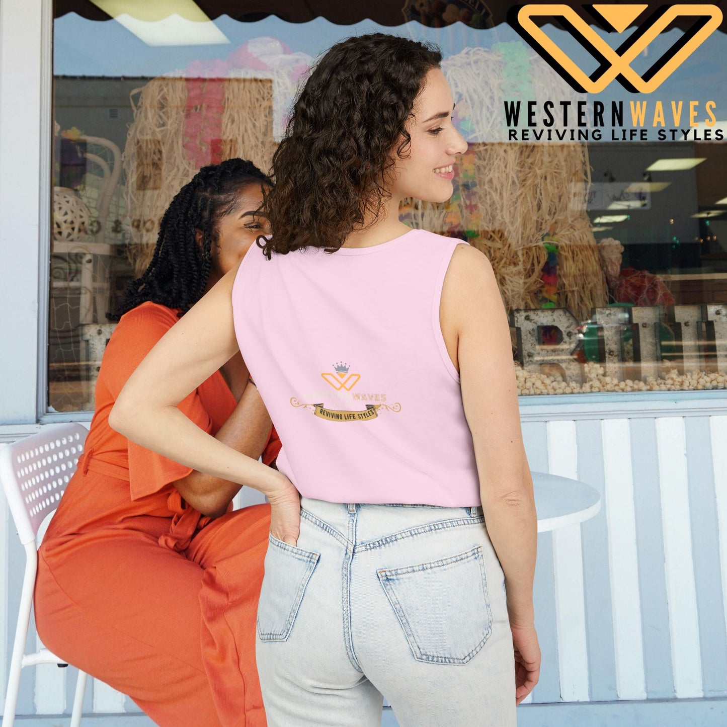 Unisex Garment-Dyed Tank Top_ N2+ Series USGDTT PT2WW013_ Limited Edition Comfort & Style by WesternWaves: