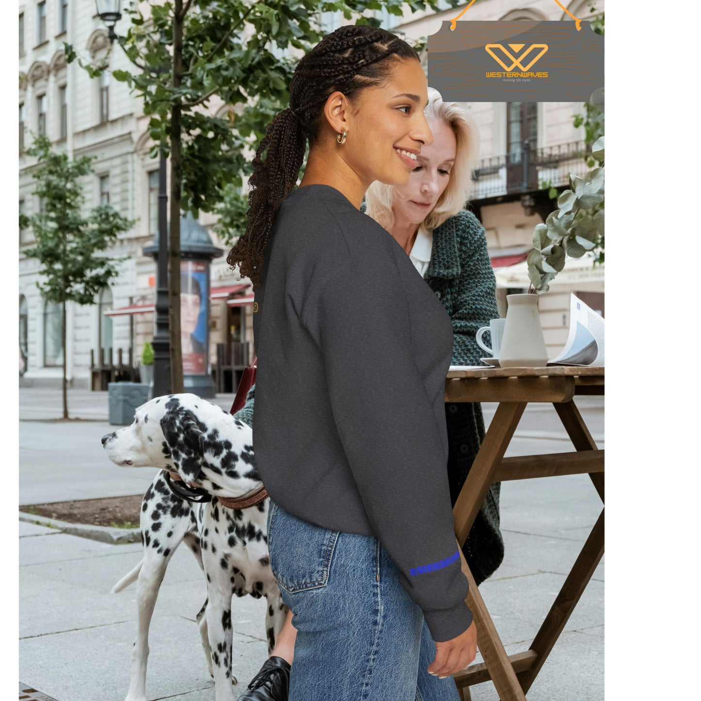 Unisex Heavy Blend™ Crewneck Sweatshirt_ N3+ Series UHBCSS PT2WW005_ Limited Edition Pure Luxury By WesternWaves: