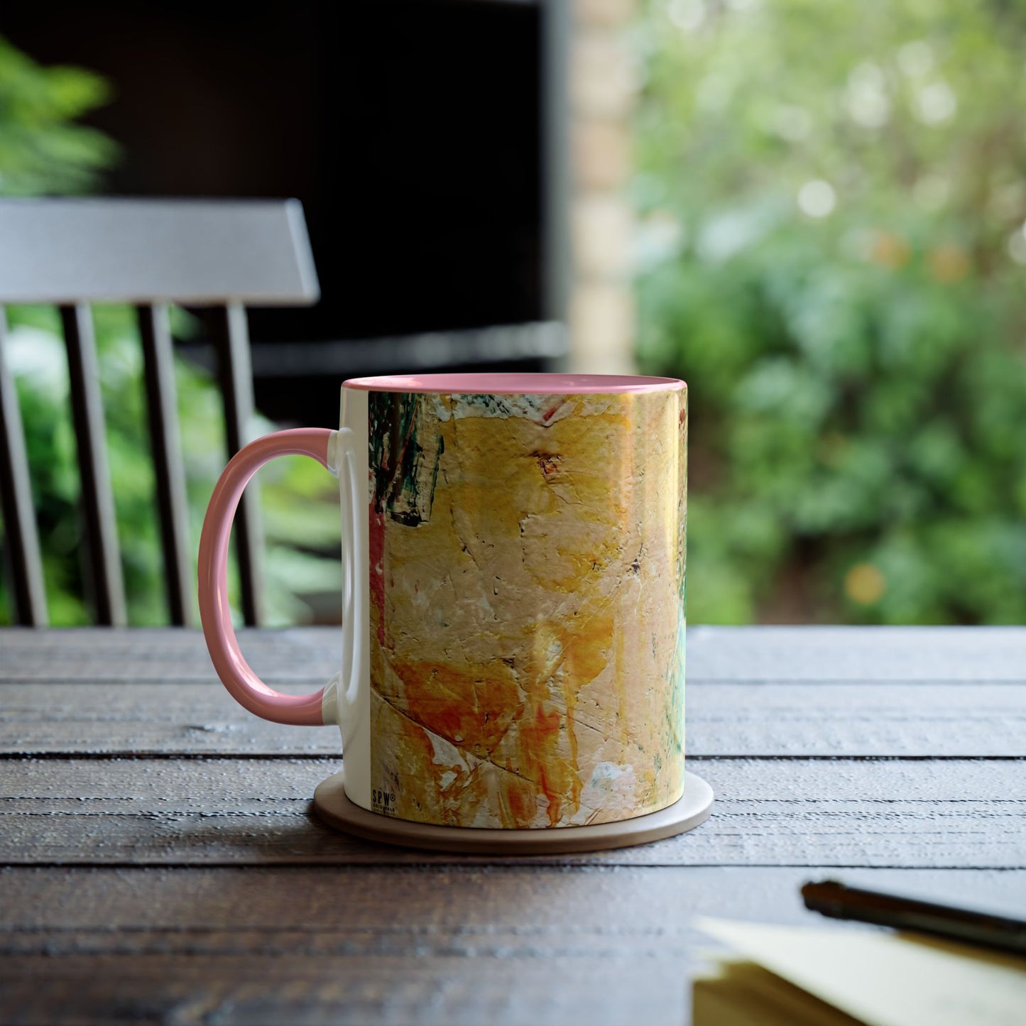 Two-Tone Coffee Mugs, 11oz_ N2+ Series TTCM11OZ PT2WW001_ Limited Edition by SPW of WesternWaves: