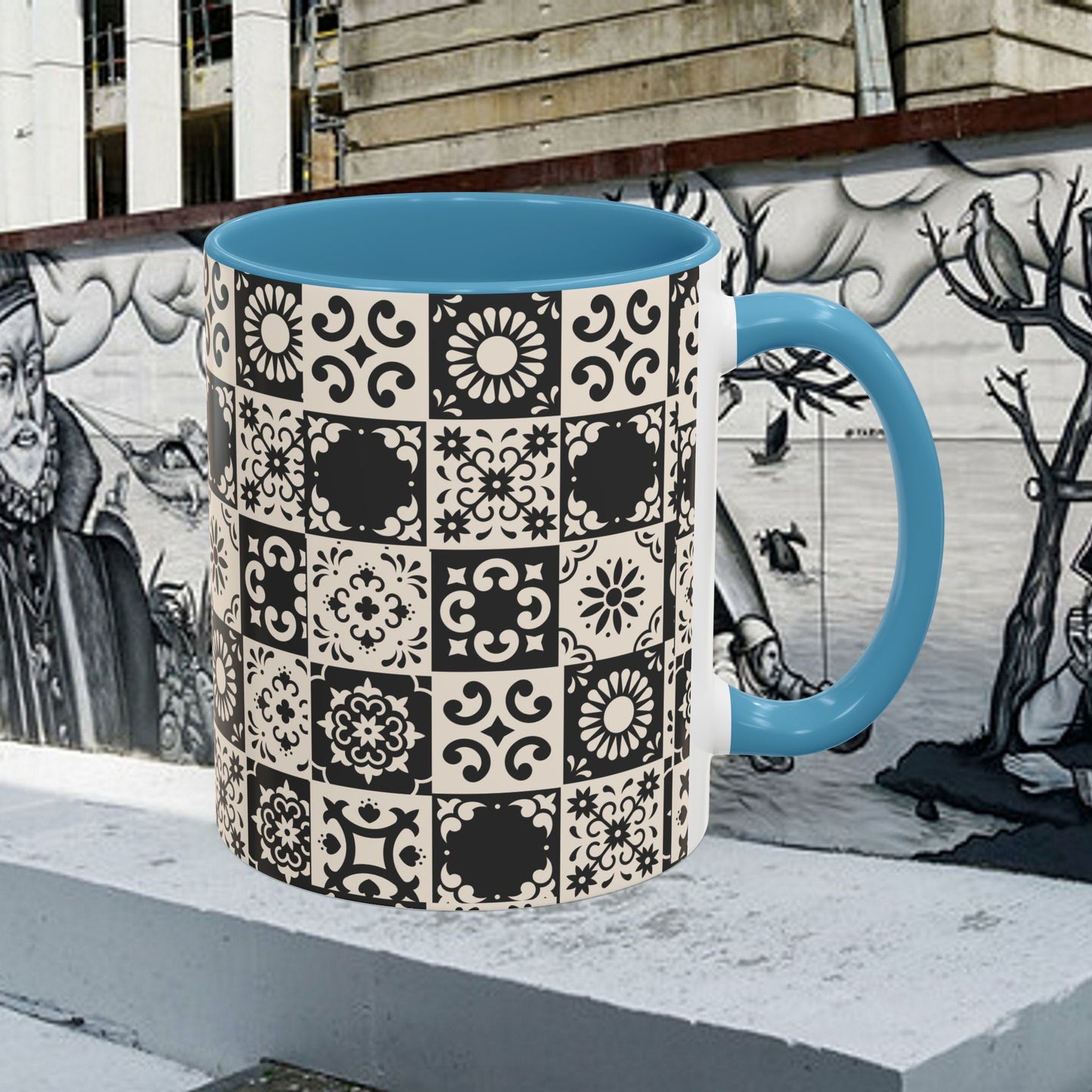 Accent Coffee Mug (11, 15oz)_ N+ Series ACMUG PT2WW004_ Limited Edition Mug by WesternWaves