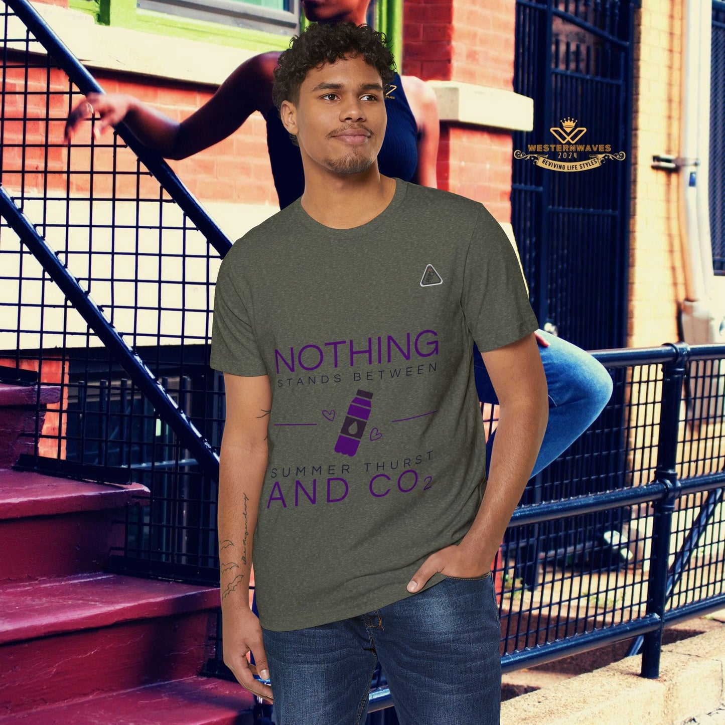 Eco-Friendly Unisex T-Shirt_ N7* Series ECOFUSTS PT2WW001_ Limited Edition Eco-Friendly T-Shirt by WesternWaves: