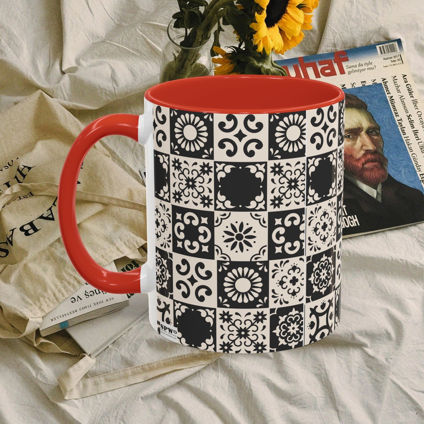 Accent Coffee Mug (11, 15oz)_ N+ Series ACMUG PT2WW004_ Limited Edition Mug by WesternWaves