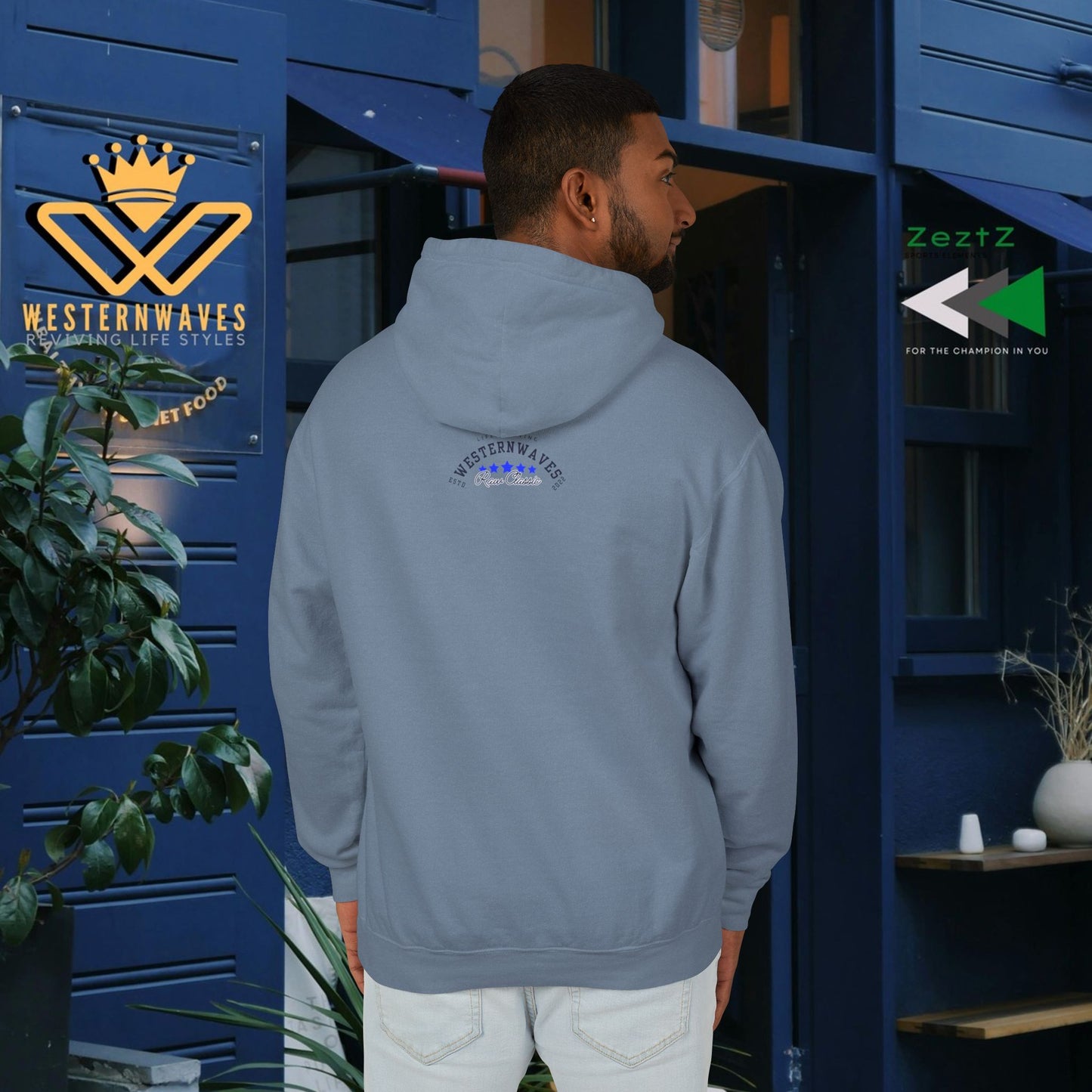 Unisex Lightweight Hooded Sweatshirt – N2+ Series USLWHSS PT2WW023_ Limited Edition Crafted Comfort by WesternWaves: