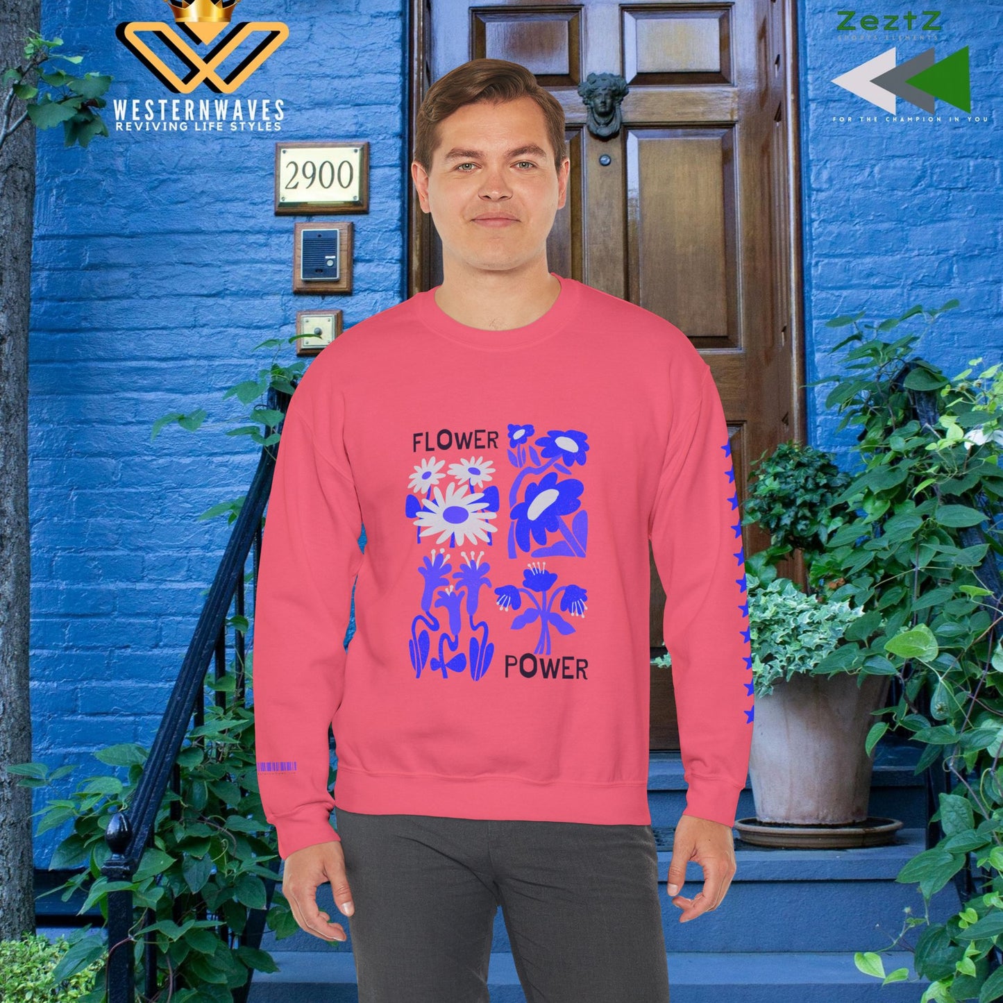 Unisex Heavy Blend™ Crewneck Sweatshirt_ N3+ Series UHBCSS PT2WW030_ Limited Edition Pure Luxury By WesternWaves: