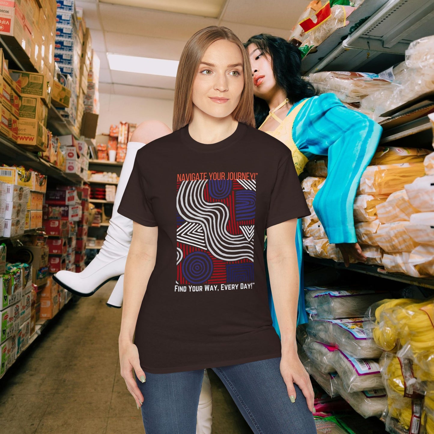 Unisex Ultra Cotton Tee_ Classic Comfort Unleashed_ N2+ Series USUCTEE PT2WW005_ Limited Edition Maximum Comfort & Style by WesternWaves: