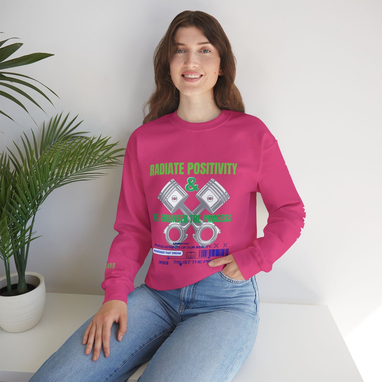 Unisex Heavy Blend™ Crewneck Sweatshirt_ N3+ Series UHBCSS PT2WW006_ Limited Edition Pure Luxury By WesternWaves: