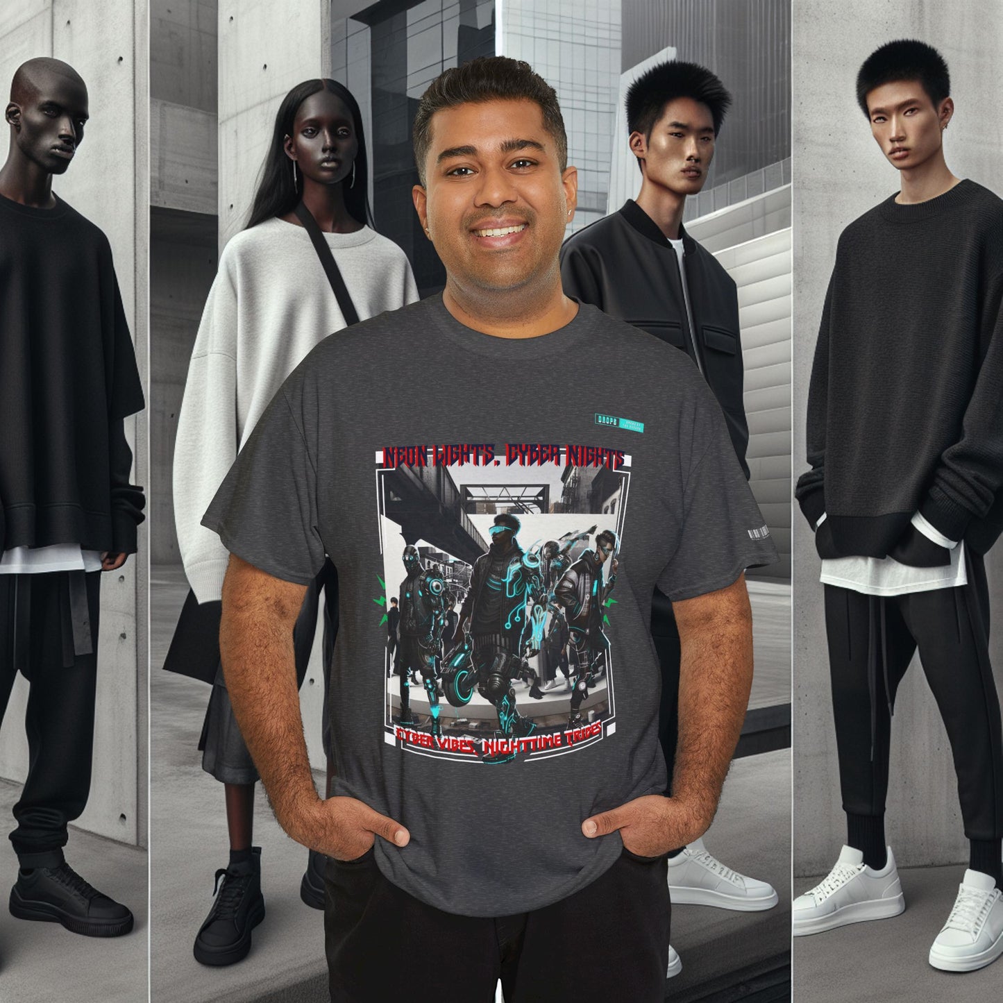 Unisex Heavy Cotton Tee_ N8+ Series USHOSTEE_ PT2WW003_ 01 Oct 2025_ Limited Edition Casual Wear by WesternWaves: