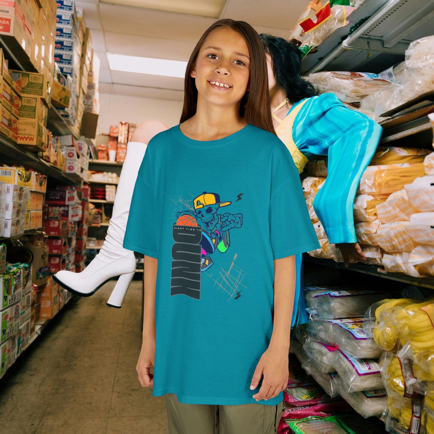 Kids Heavy Cotton™ Tee_ N2+ Series KHCT PT2WW008_ Limited Edition Durable Comfort for Every Adventure by WesternWaves: