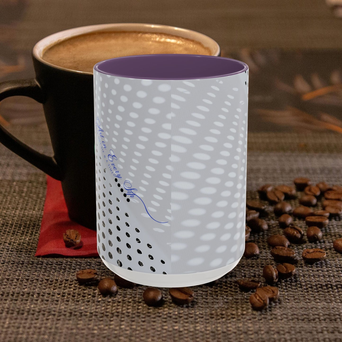 Accent Coffee Mug 11, 15oz_ N3+ Series ACM11OZ PT2WW020_ Limited Edition Perfect Blend of Style by WesternWaves: