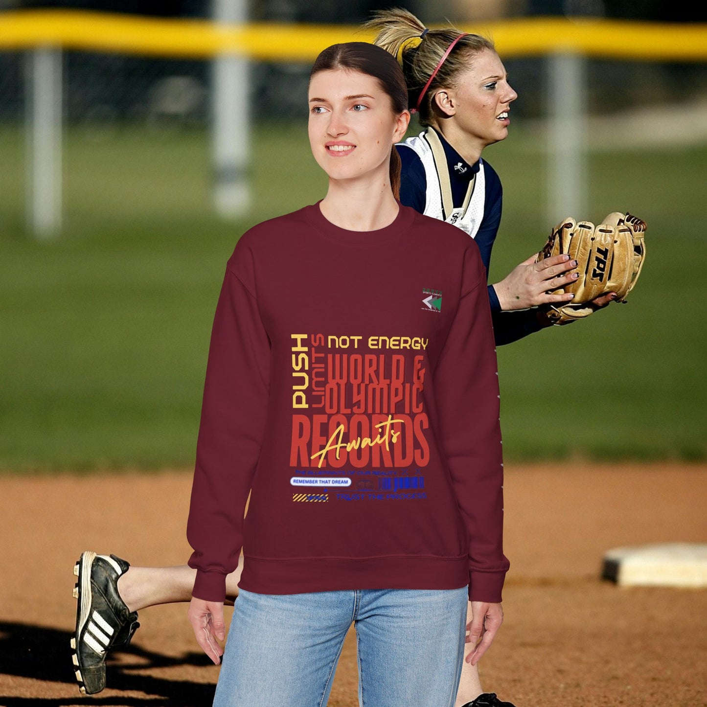 Unisex Heavy Blend™ Crewneck Sweatshirt_ N2 Sports Series UHBCSS PT2WW006_ Limited Edition ‘Zeztz’ Brand Sports Elements by WesternWaves: