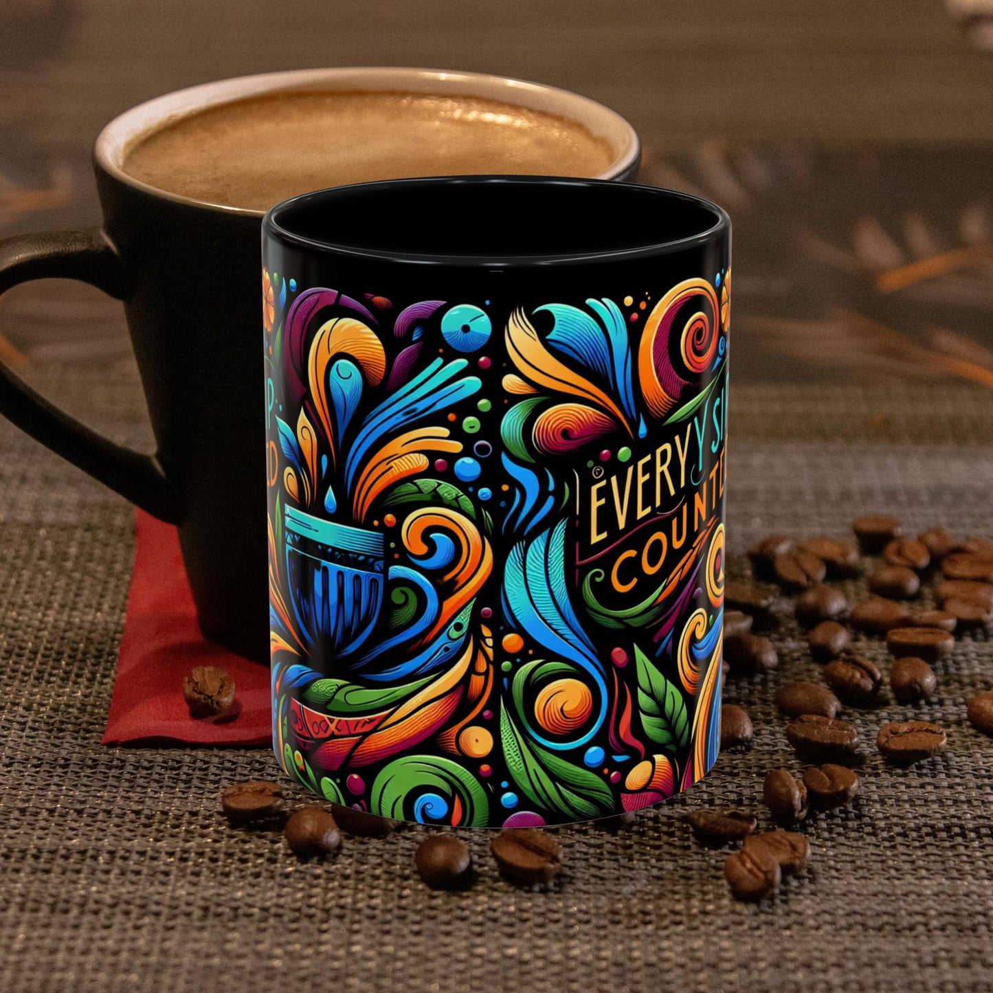 Accent Coffee Mug 11_ N3* Series ACM11OZ PT2WW022_ Limited Edition Perfect Blend of Style by WesternWaves:
