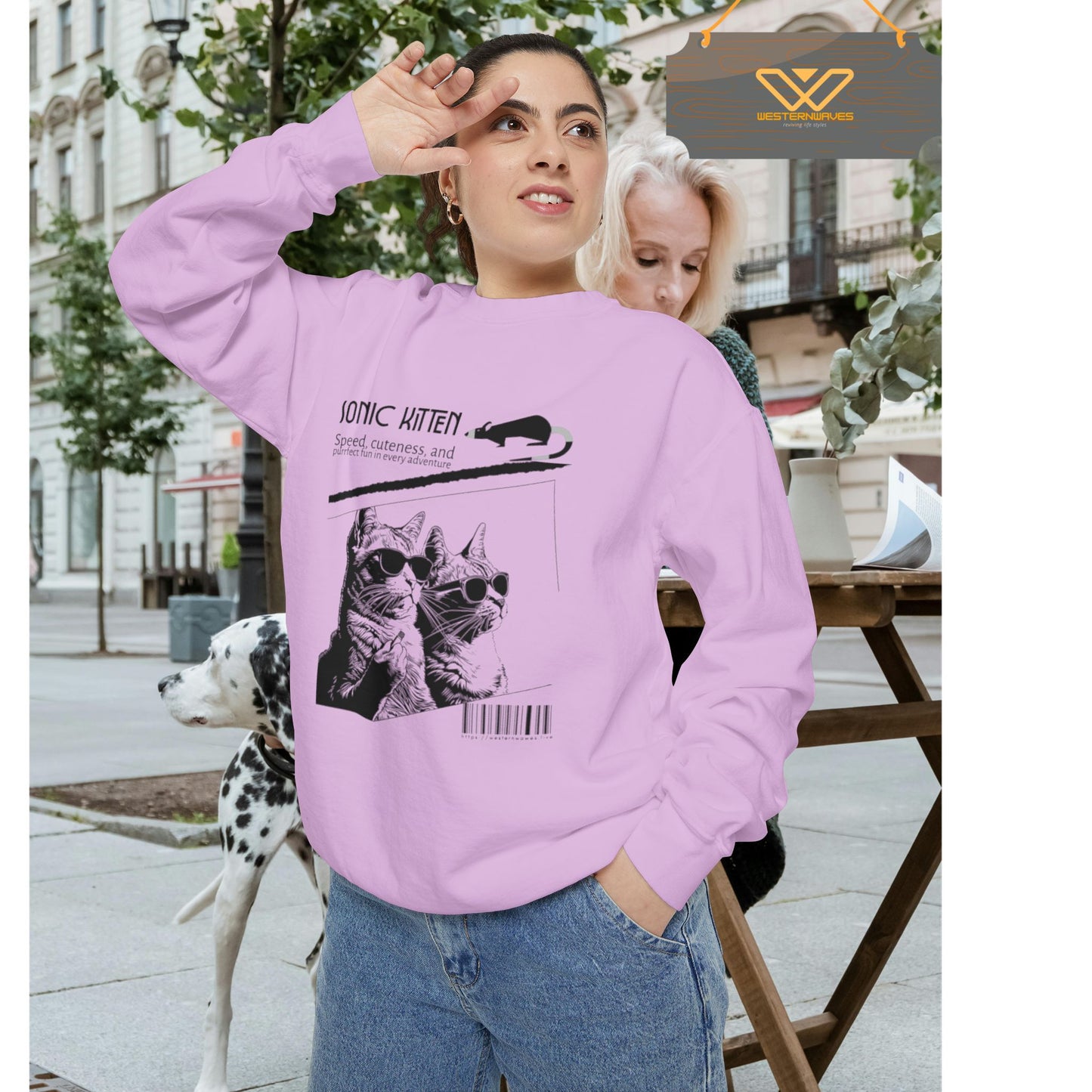 Unisex Garment-Dyed Sweatshirt_ N3+ Series SPW UGDSS PT2WW003_WesternWaves Limited Edition