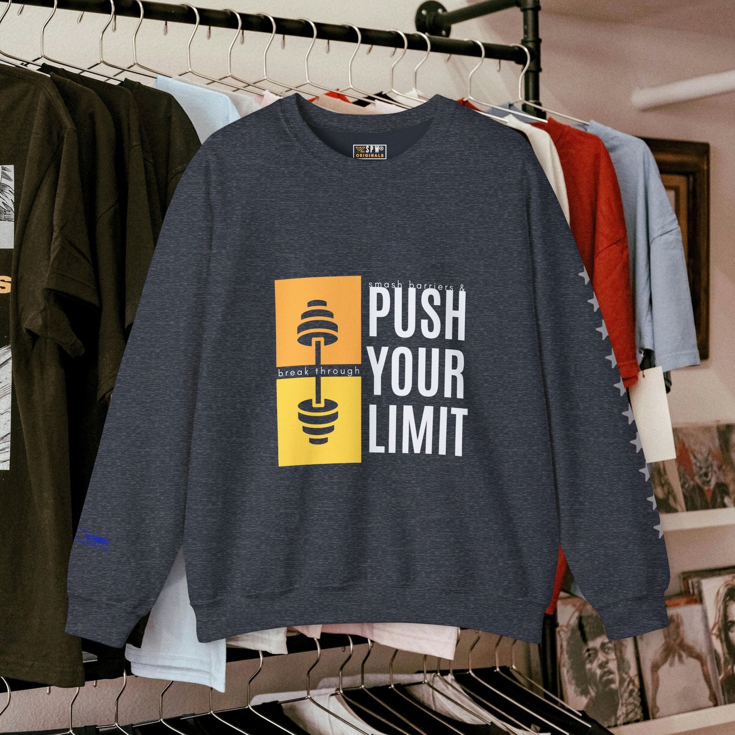 Unisex Heavy Blend™ Crewneck Sweatshirt_ N+ Series UHBCSS PT2WW029_ Limited Edition by WesternWaves: