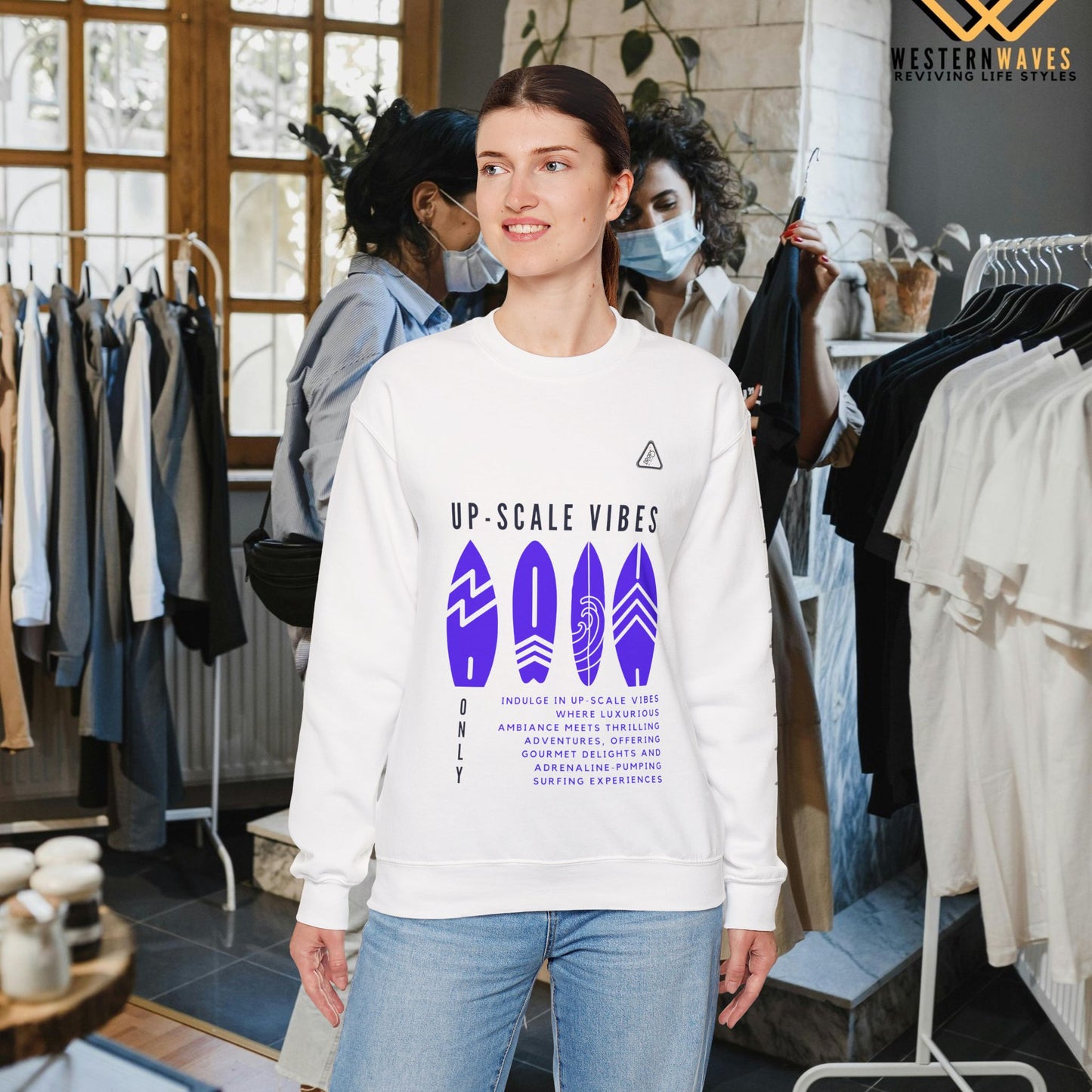 Unisex Heavy Blend™ Crewneck Sweatshirt_ N2 Series JBRW PT2WW001_Limited Edition Pure Luxury by WesternWaves: