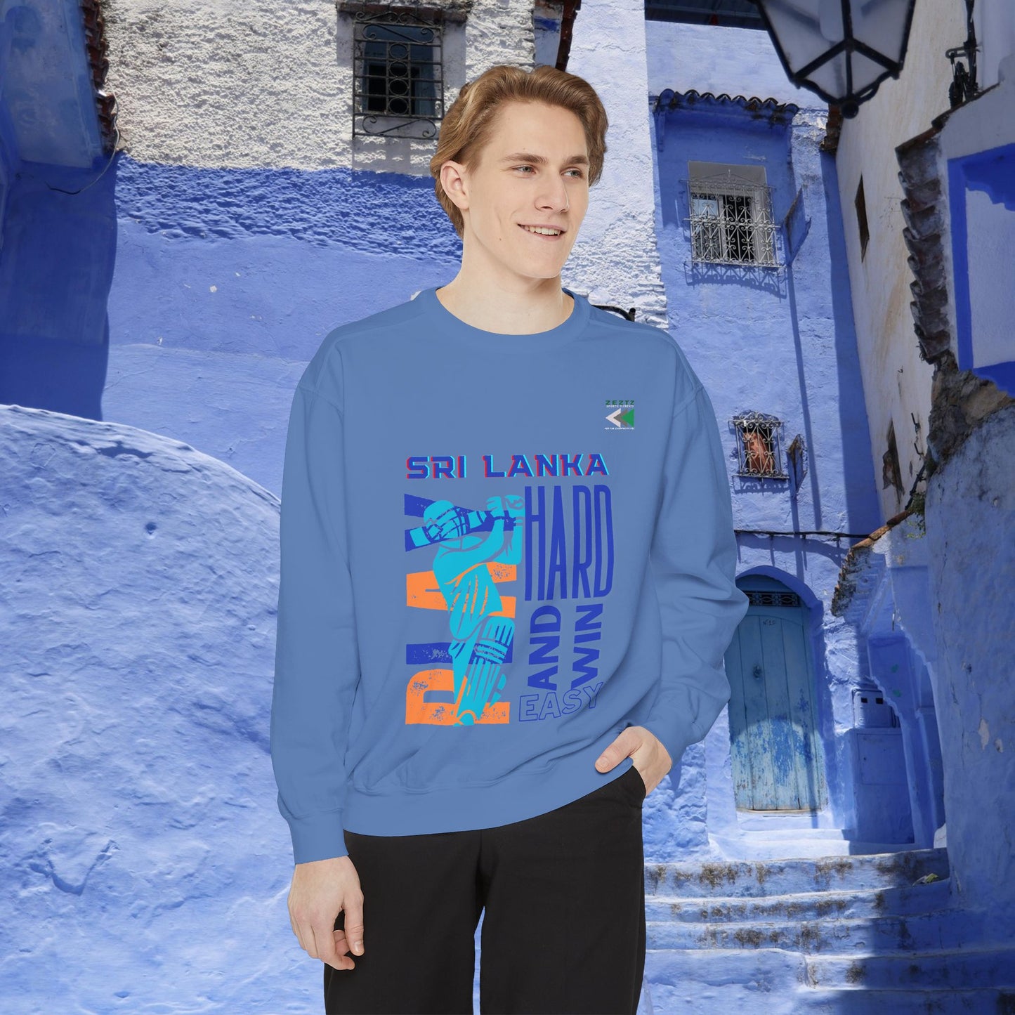 Unisex Garment-Dyed Sweatshirt_ N2 Series USGDSS PT2WW001_ Limited Edition Masterpiece of ‘ZeztZ’ Sports Brand Luxury & Casual Comfort by WesternWaves:
