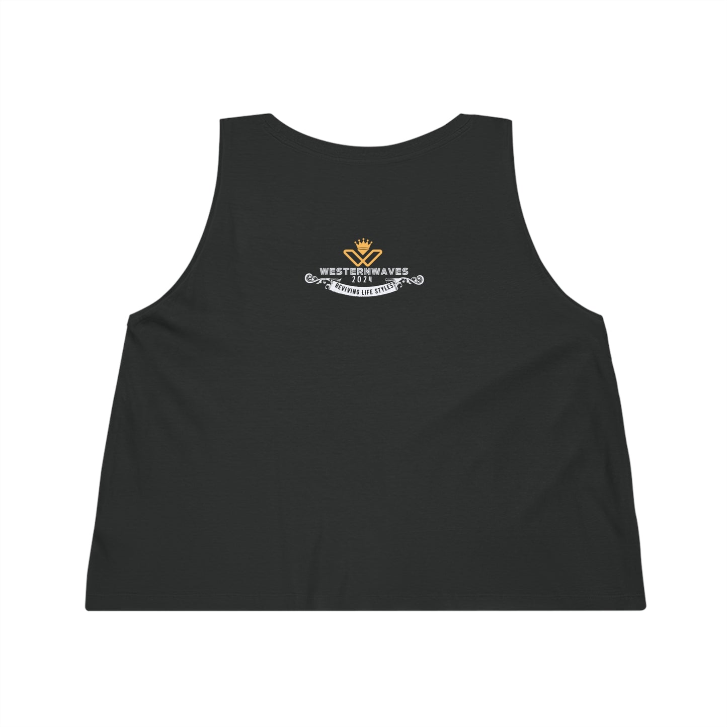 Women's Dancer Cropped Tank Top_ N2+ Series WDCTT PT2WW008_ Limited Edition Graceful Movements by WesternWaves: