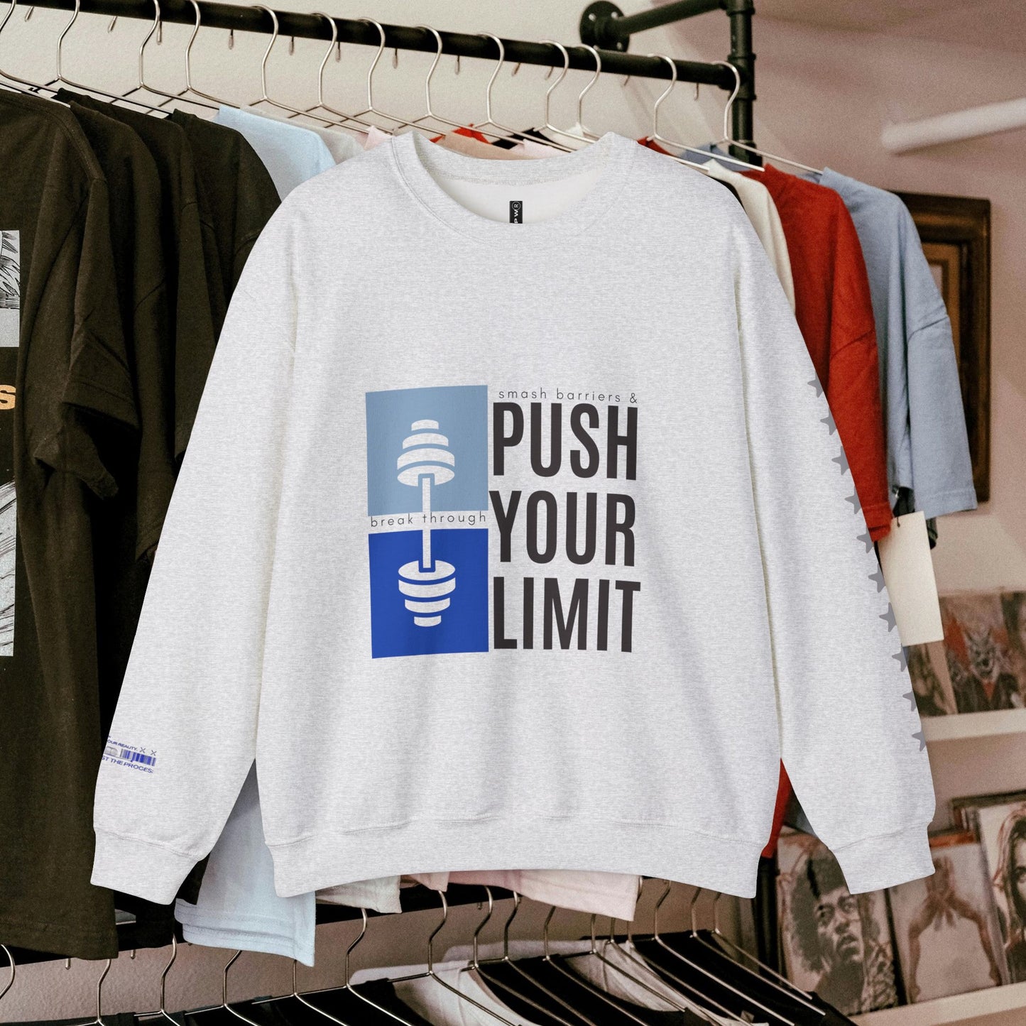Unisex Heavy Blend™ Crewneck Sweatshirt_ N+ Series UHBCSS PT2WW027_ Limited Edition by WesternWaves: