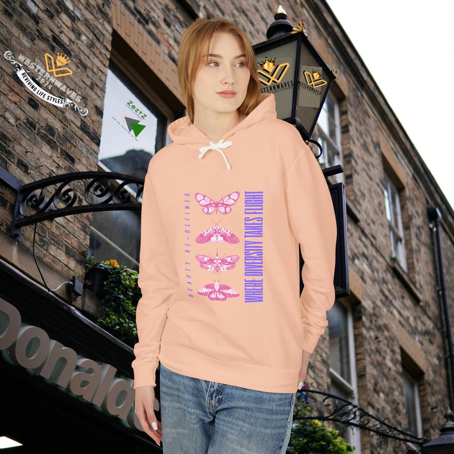 Unisex Lightweight Hooded Sweatshirt – N3+ Series USLWHSS PT2WW012_ Limited Edition Crafted Comfort by WesternWaves: