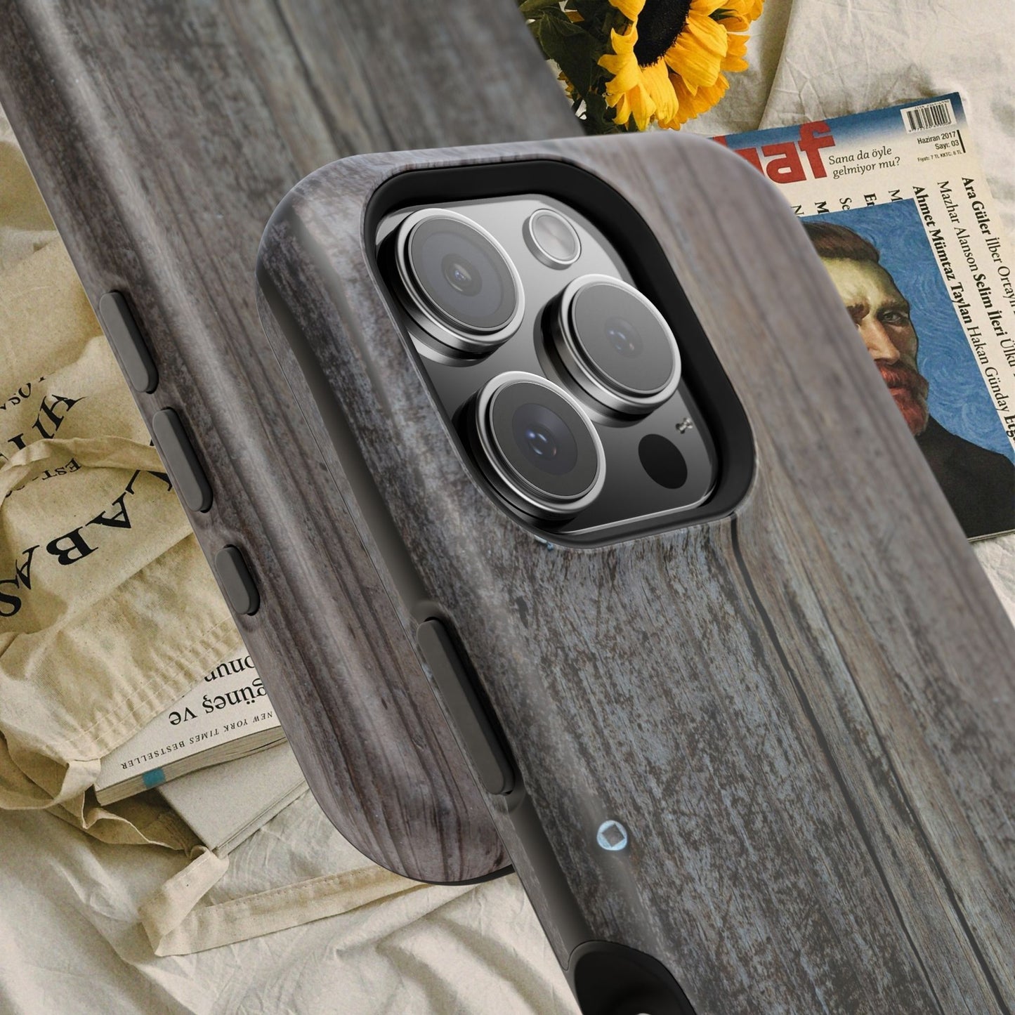 Impact-Resistant Tough Cases_ iPhone Case_ Series N8+ TCPCASE PT2WW006_ Limited Edition Wooden Grain Phone Case for iPhones by WesternWaves: