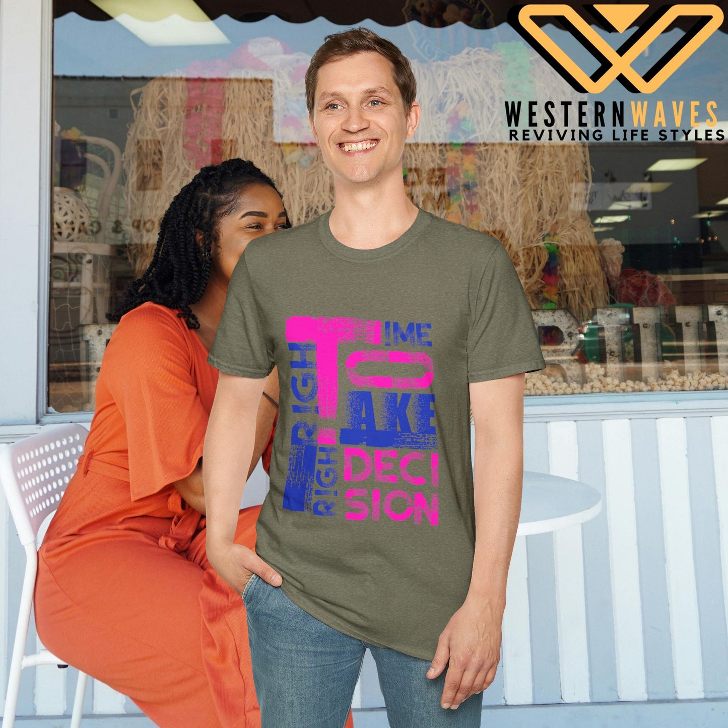 Unisex Softstyle T-Shirt_ N2+ Series USSTS FT2WW003_ Redefines Relaxation Limited Edition by WesternWaves: