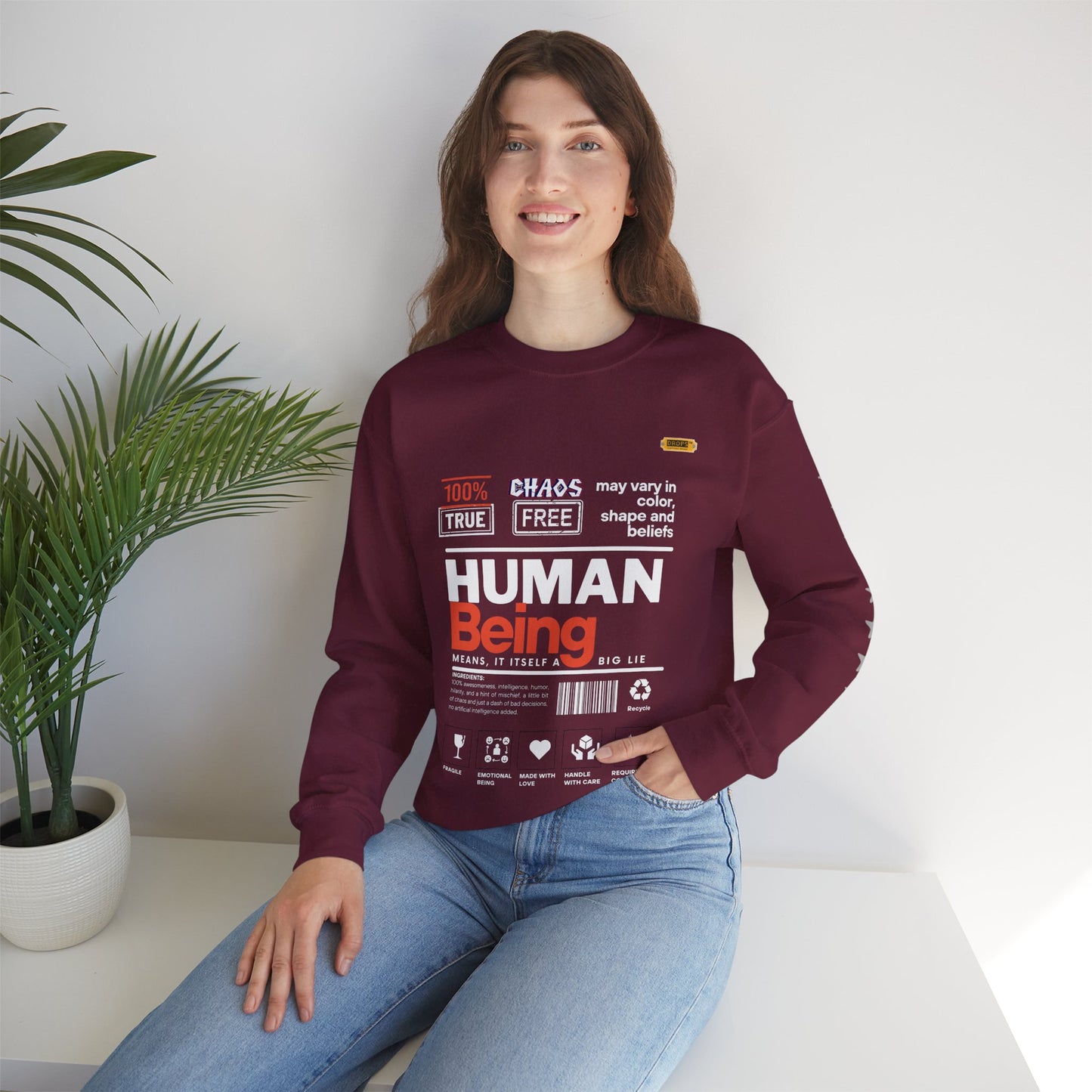 Unisex Heavy Blend™ Crewneck Sweatshirt_ N2 Series UHBCSS PT2WW019_ Limited Edition Pure Luxury By WesternWaves: