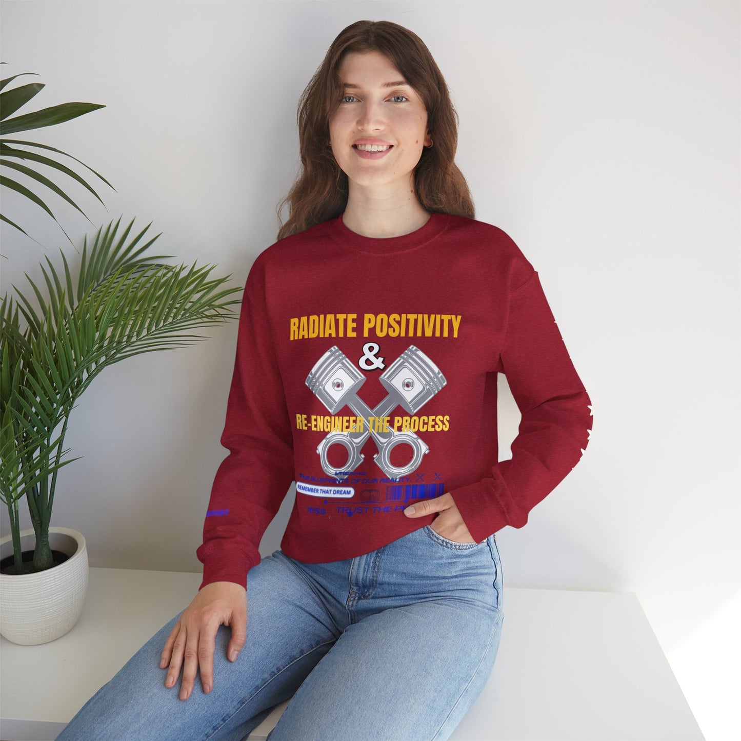 Unisex Heavy Blend™ Crewneck Sweatshirt_ N3+ Series UHBCSS PT2WW005_ Limited Edition Pure Luxury By WesternWaves: