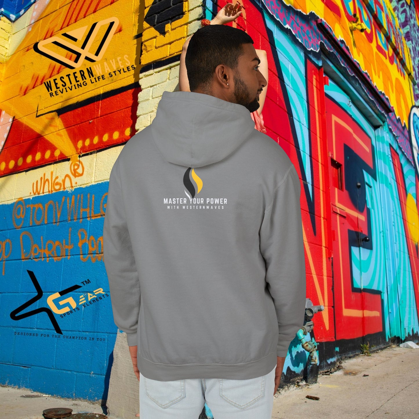 Unisex Lightweight Hooded Sweatshirt – N2+ Series USLWHSS PT2WW008_ Limited Edition Crafted Comfort by WesternWaves: