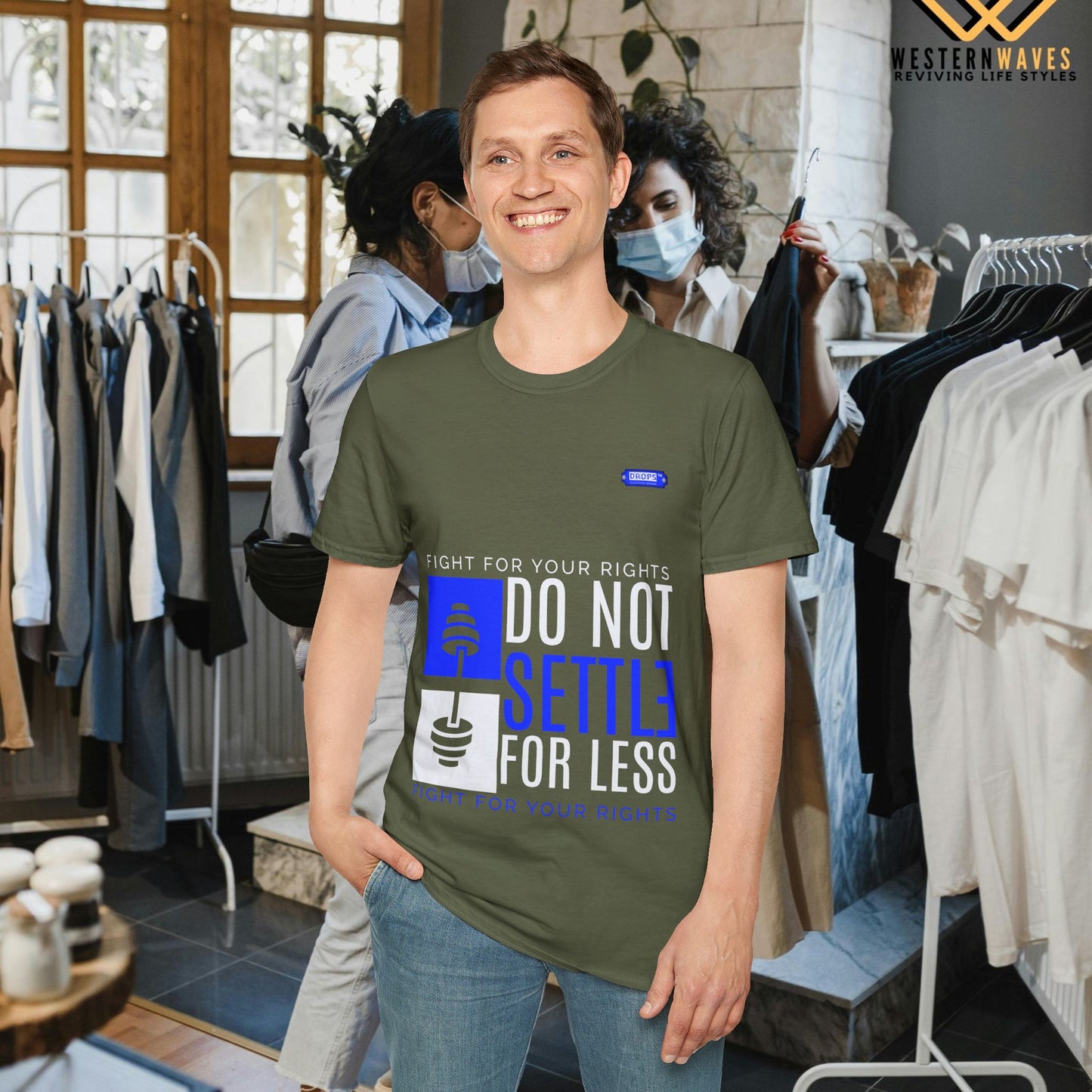 Unisex Softstyle T-Shirt_ N2 Series SPW USSTS FT2WW009_ Redefine Relaxation Limited Edition by WesternWaves: