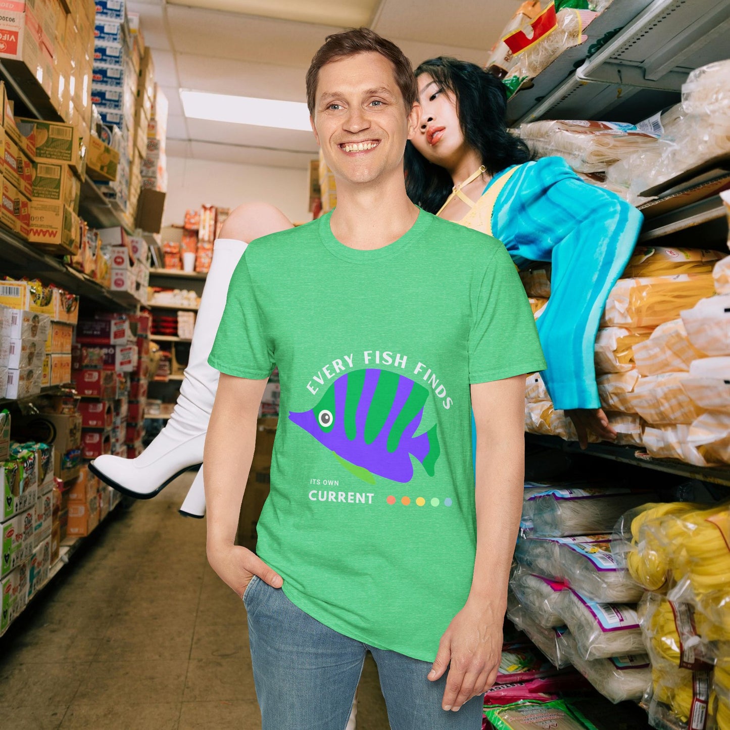 Unisex Softstyle T-Shirt_ N+ Series USSTS FT2WW010_ Limited Edition by WesternWaves: