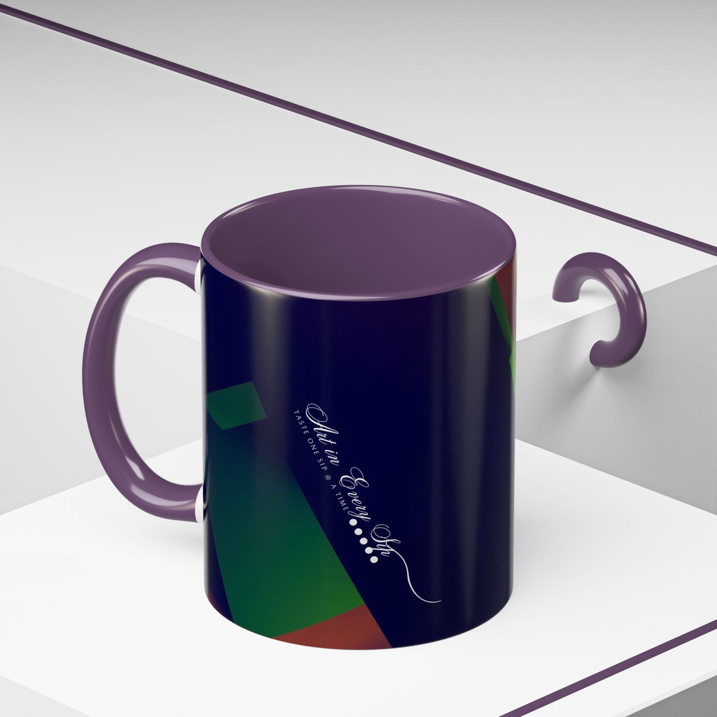 Accent Coffee Mug 11, 15oz_ N3+ Series ACM11OZ PT2WW018_ Limited Edition Perfect Blend of Style by WesternWaves: