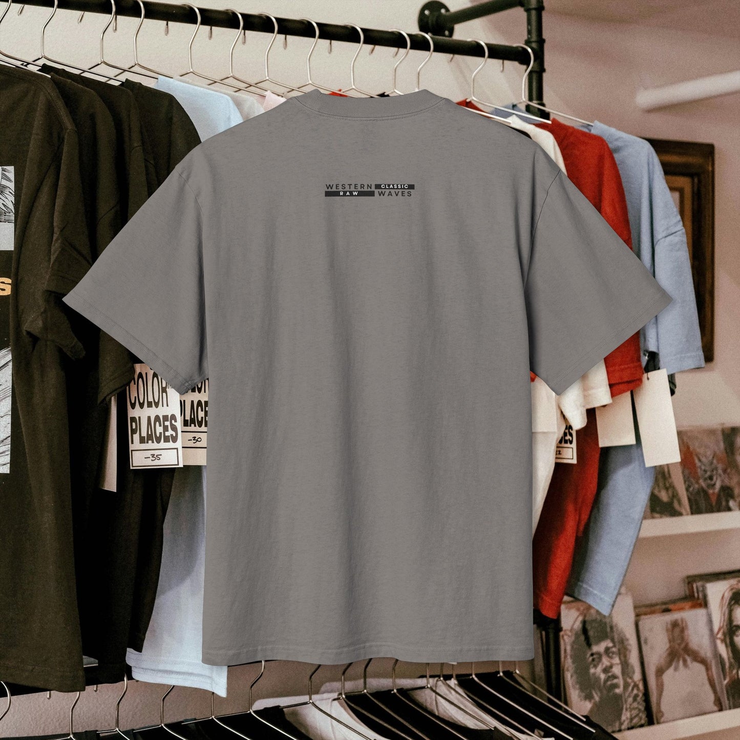 Unisex Heavy Faded Tee_ N7* Series USHFTEE PT2WW015_ Limited Edition Heavy Faded Tee by WesternWaves: