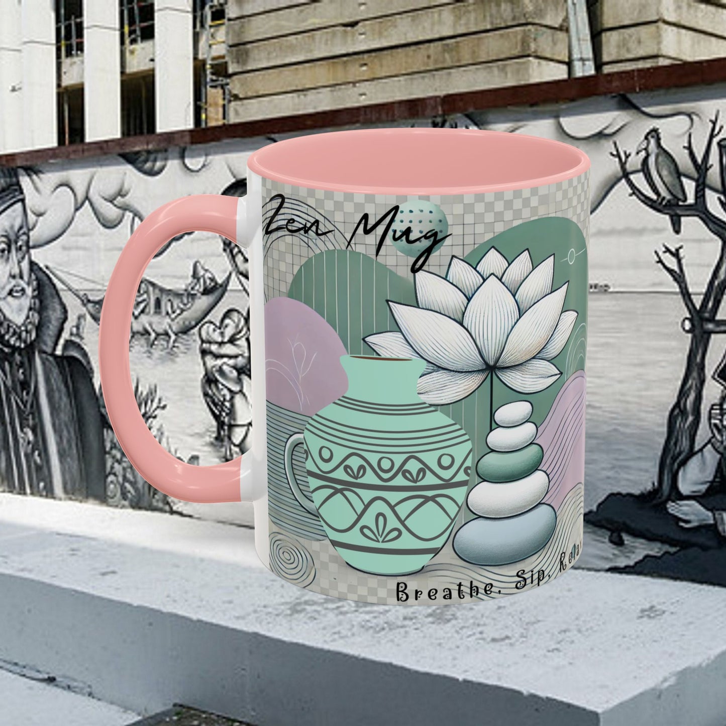 Accent Coffee Mug (11, 15oz) _ N3+ Series ACMUG PT2WW006_ Limited Edition Blend Style & Functionality by WesternWaves: