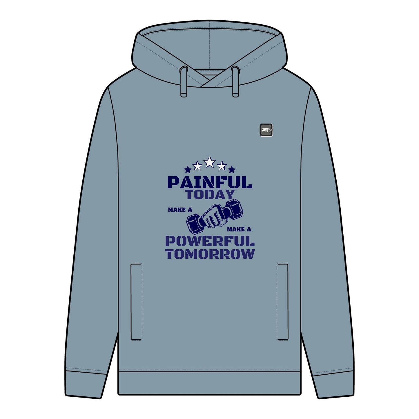 Men's Organic Hoodie_ N7+ Series MOHOODIE PT2WW001_ Limited Edition Powerful Tomorrow by WesternWaves: