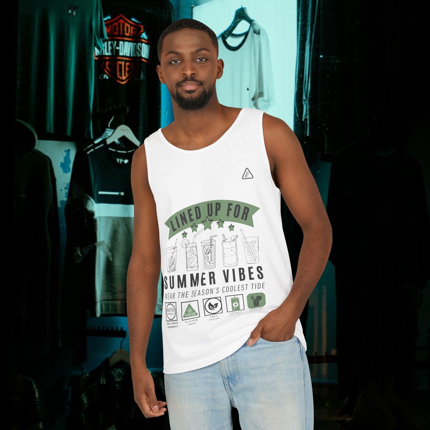 Unisex Garment-Dyed Tank Top_ Series N7* USDYEDTTOPS PT2WW001_ Limited Edition by WesternWaves: